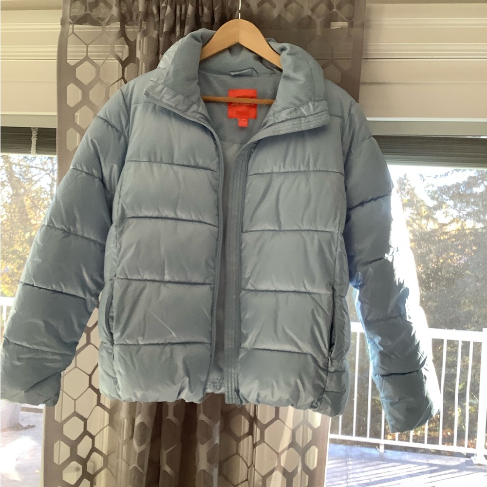 Joe Fresh, baby blue women’s puffer jacket, winter coat. Sz Med. - Picture 7 of 12